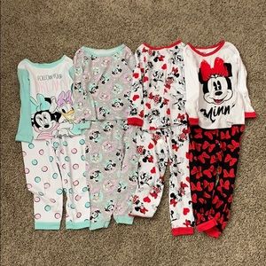 7 pair toddler girl 3t pajamas